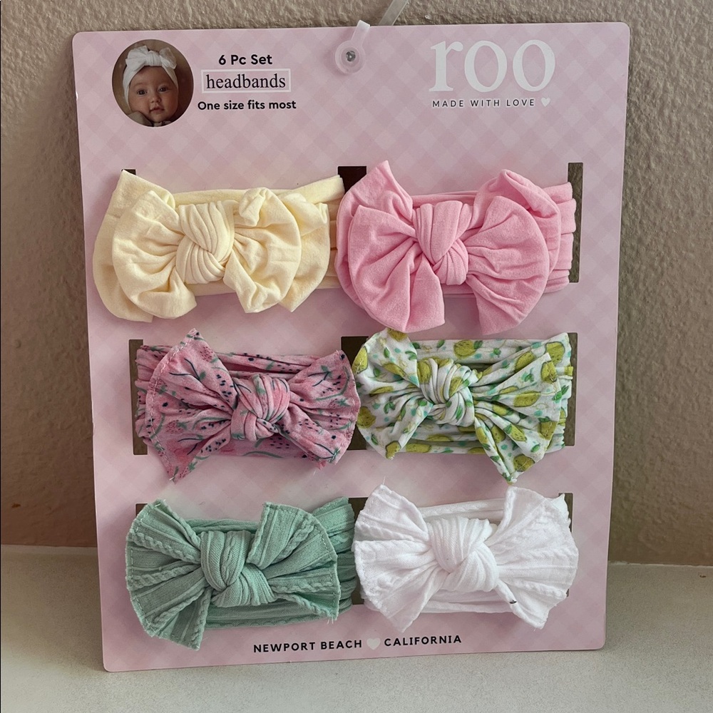 Baby/ Kids Headbands Set - Pink, Yellow, Green, White, Floral